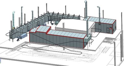 Cabycal provides a powder painting line to the Grupo TEPSA