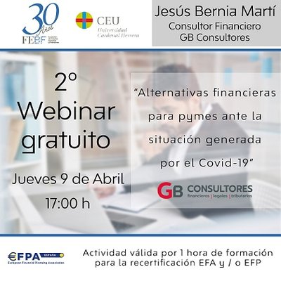 Webinar gratuito: Alternativas financieras para pymes ante el COVID-19