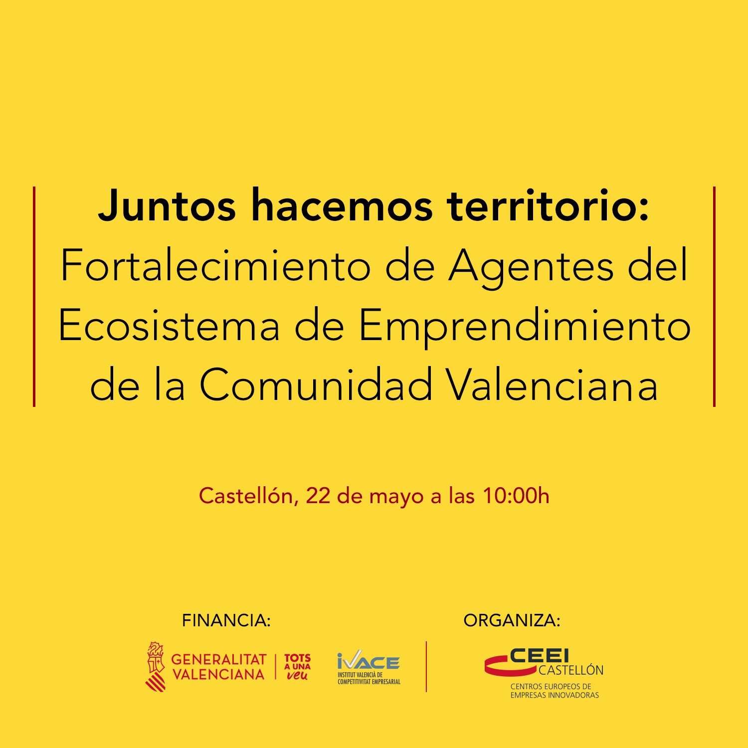 Juntos hacemos territorio. Acciones 2020 para el fortalecimiento de agentes de emprendimiento CV