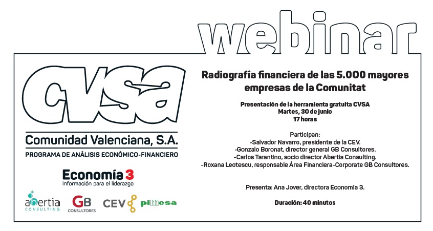 WEBINAR | Radiografa financiera de las 5.000 mayores empresas de la CV