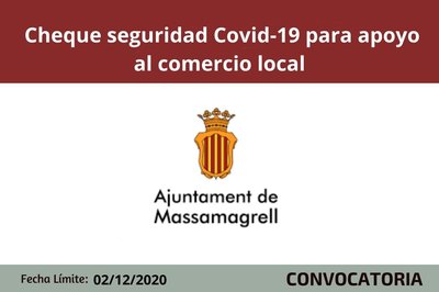 Cheque seguridad COVID-19  al comercio local