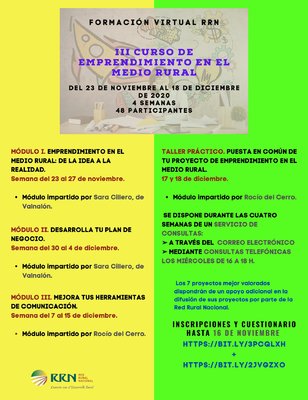 Curso emprendimiento en el medio rural