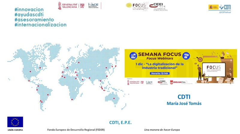 Ponencia CDTI Focus Pyme y Emprendimiento Alto y Medio Vinalop 2020 (Portada)