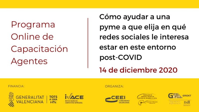 Presentacin Cmo ayudar a una pyme a que elija en qu redes sociales le interesa estar en este entorno post-COVID