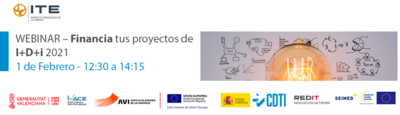 Webinar  Financia tus proyectos de I+D+i 2021