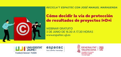 Webinar. Cmo decidir la va de proteccin de resultados de proyectos I+D+i