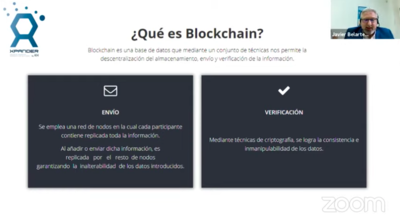 Javier Belarte explic de forma sencilla la tecnologa Blockchain.