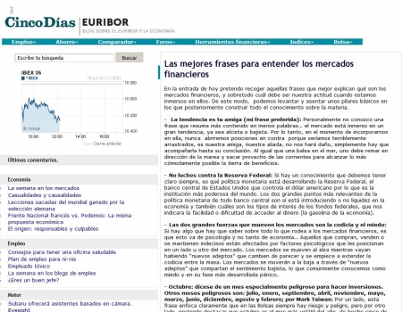 Las mejores frases para entender los mercados financieros