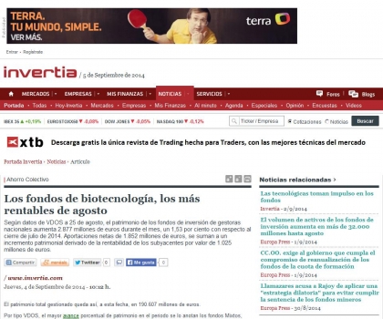 Los fondos ms rentables de agosto, los de biotecnologa