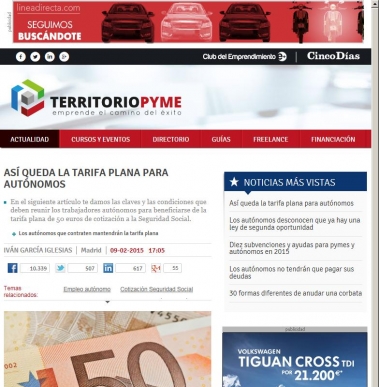 Tarifa plana de 50 euros durante 6 meses para nuevos autnomos