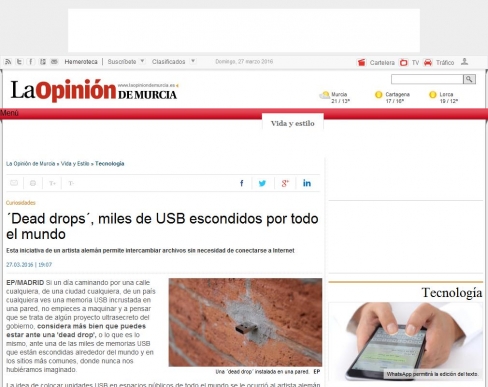 Dead drops, miles de USB escondidos por todo el mundo 