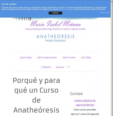 Porqu y para qu un Curso de Anatheresis [Vdeo]