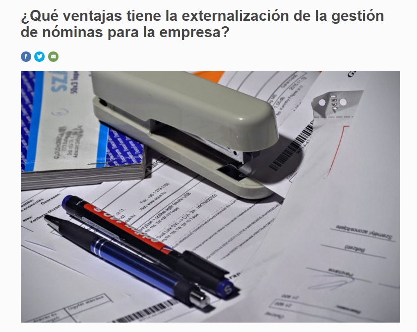 Qu ventajas tiene la externalizacin de la gestin de nminas para la empresa?