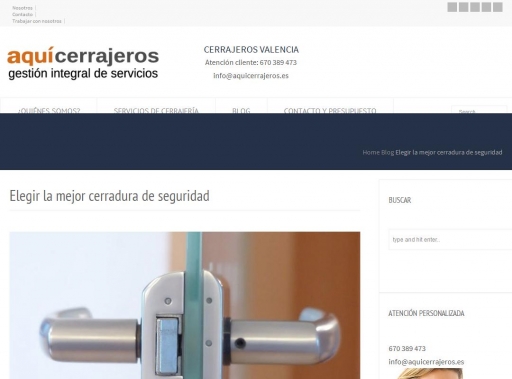 Elegir la mejor cerradura de seguridad