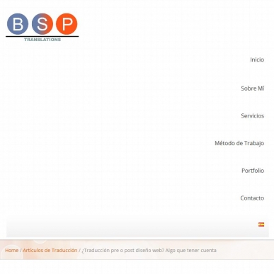 Diseo web post o pre traduccin. Algo que considerar.