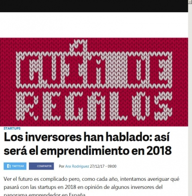 Los inversores han hablado: as ser el emprendimiento en 2018