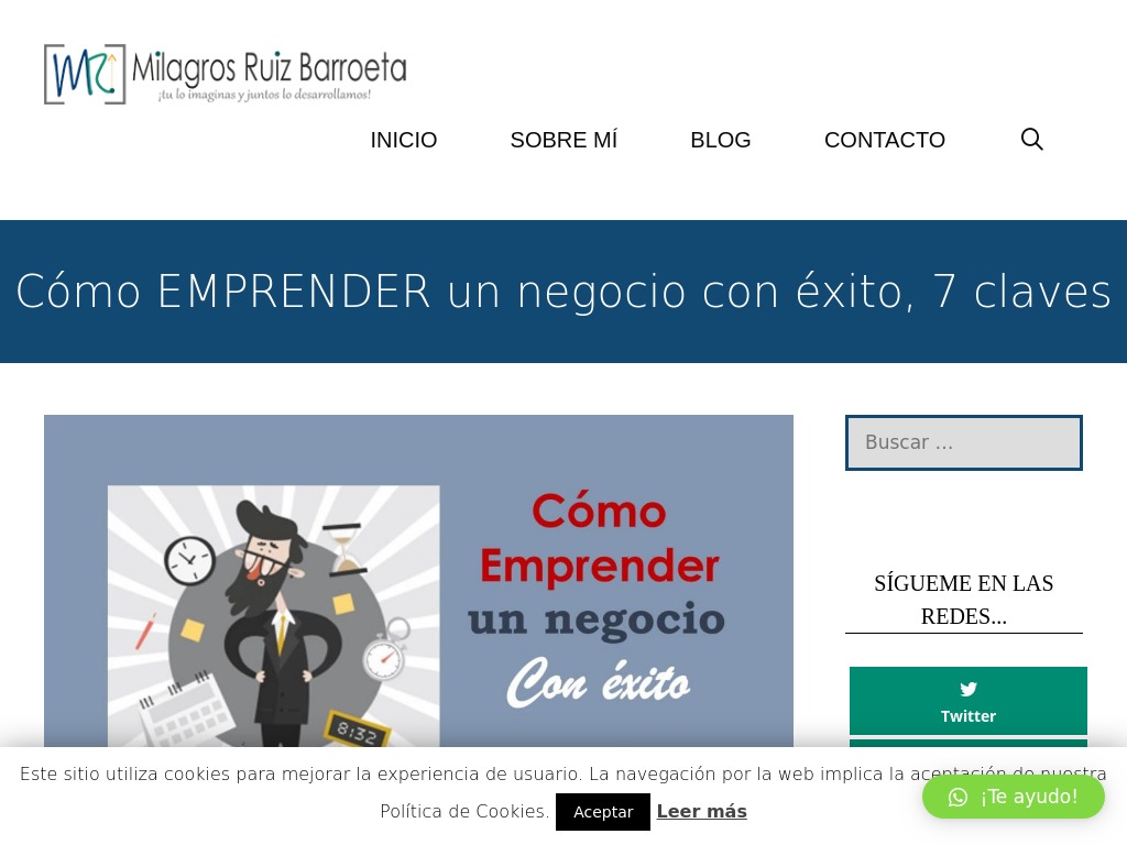 Cmo EMPRENDER un negocio con xito, 7 claves