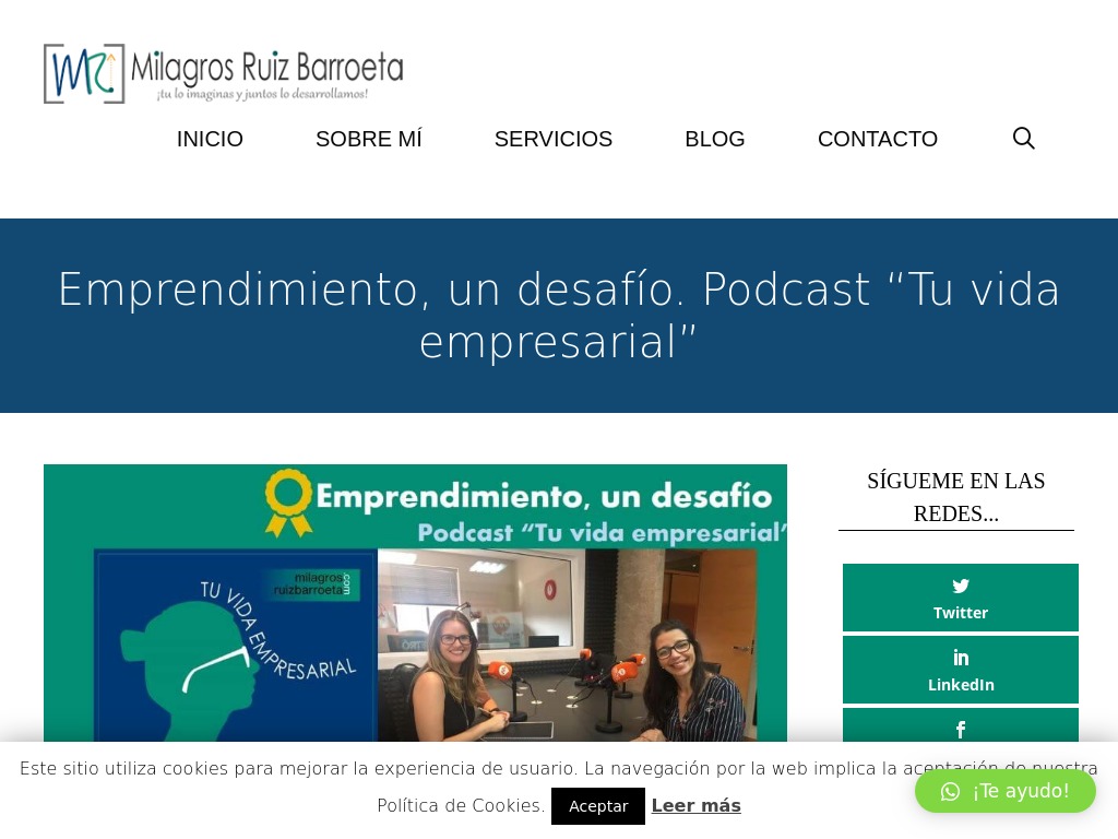 Emprendimiento, un desafo. Podcast Tu vida empresarial