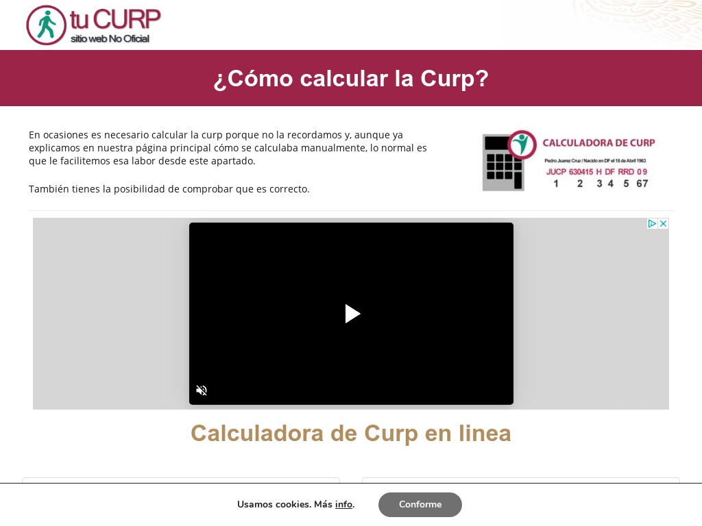 Calcular Curp en Mxico *** Clave nica Gratis