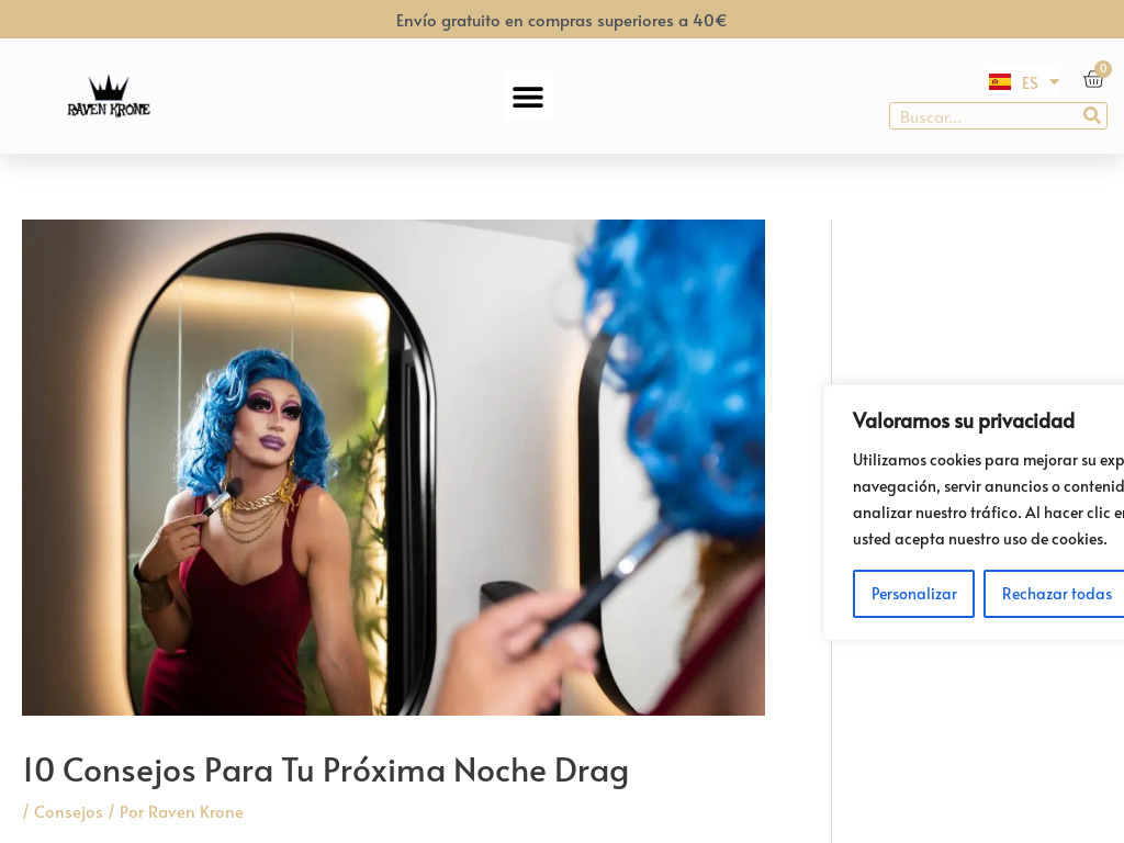 10 consejos para tu prxima noche drag - Raven Krone