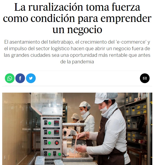 La ruralizacin toma fuerza como condicin para emprender un negocio