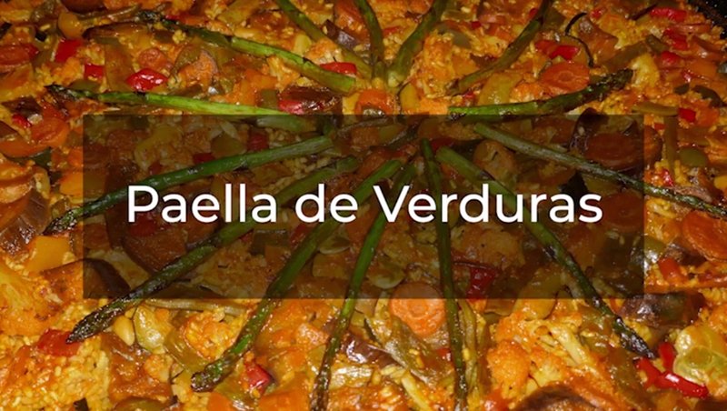 Hacer paella de verduras en casa